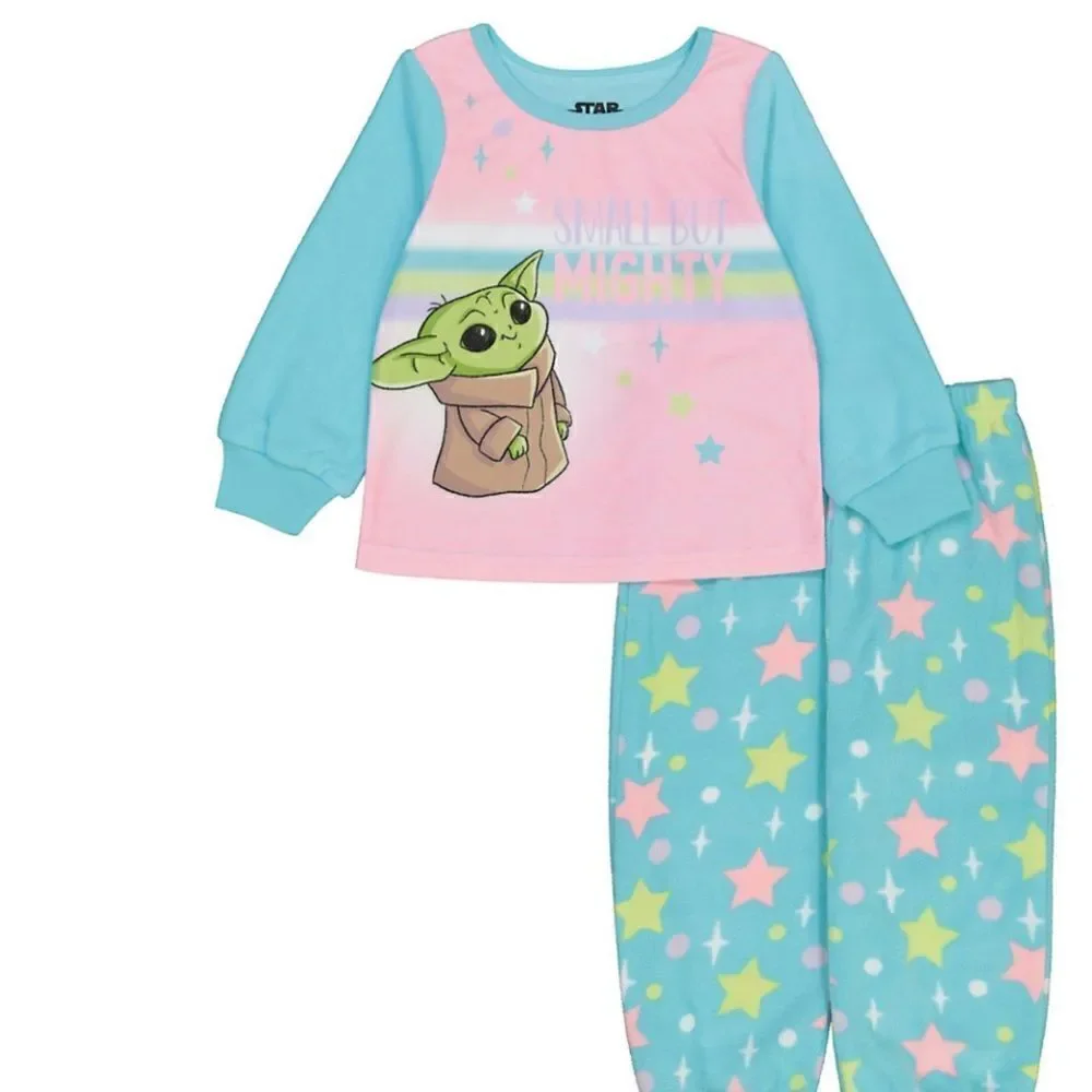 Star Wars Girls The Mandalorian The Child aka Baby Yoda “Small But Mighty”PJ Set